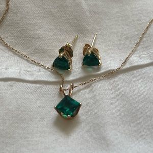 Lab growth emerald 10k set